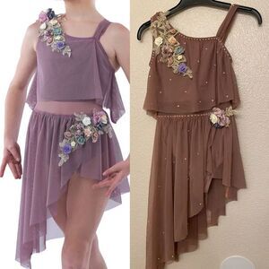 A Wish Come True Dusty lavender Dance costume dress 21788 SLIDE AWAY IMC child